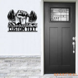 Custom Gym Metal Sign with Led Light Personalized Home Gym Sign Cross Fit Sign Fitness Club Sign Gymer Gifts Gift for