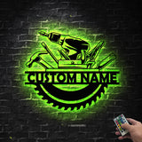 Custom Handyman Metal Wall Art LED Light - Repair Tools Decoration - Repair Tools Dad Gift - Personalized Carpenter Tools Name Sign Home Decor | GearViral