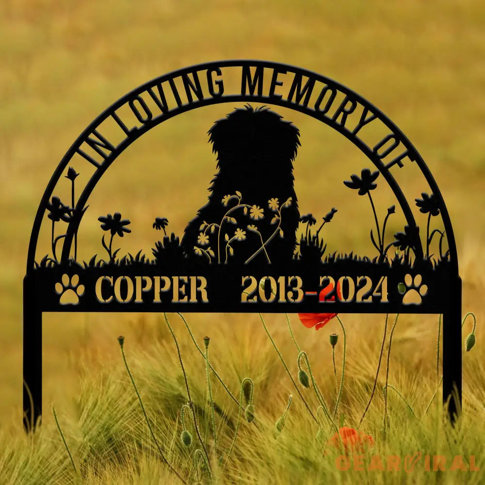 Custom Havanese Memorial Metal Stake - Personalized Pet Grave Marker Remembrance Sign Sympathy Gift Havanese Loss Decor