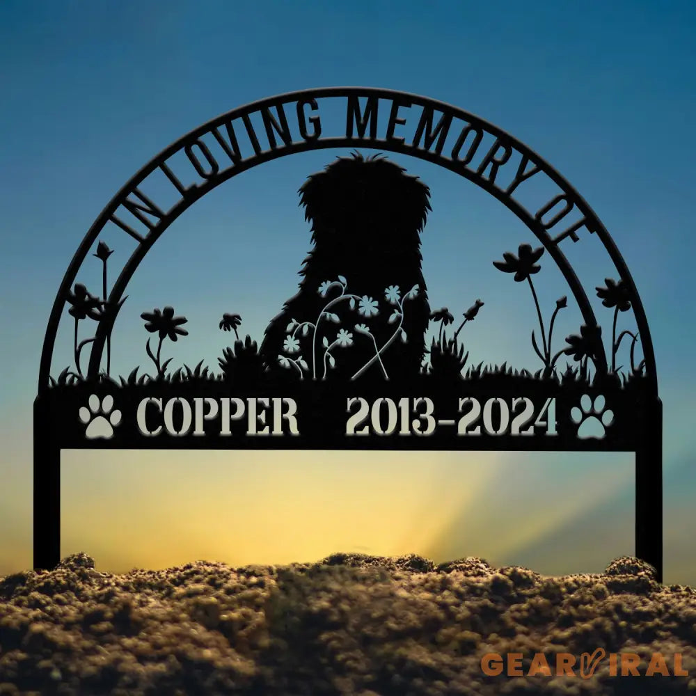 Custom Havanese Memorial Metal Stake - Personalized Pet Grave Marker Remembrance Sign Sympathy Gift Havanese Loss Decor