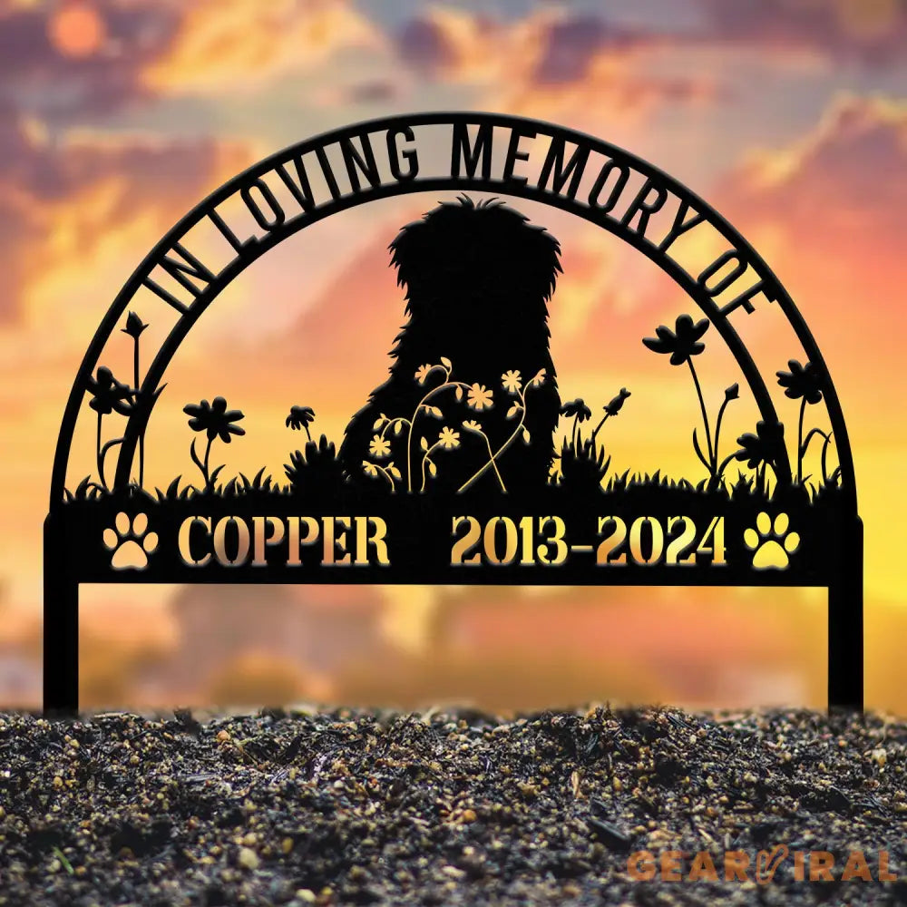 Custom Havanese Memorial Metal Stake - Personalized Pet Grave Marker Remembrance Sign Sympathy Gift Havanese Loss Decor