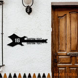 Custom Herons Garden Art Metal LED Sign Personalized Family Name Led Metal Sign Outdoor Door Decor Address Wall Art