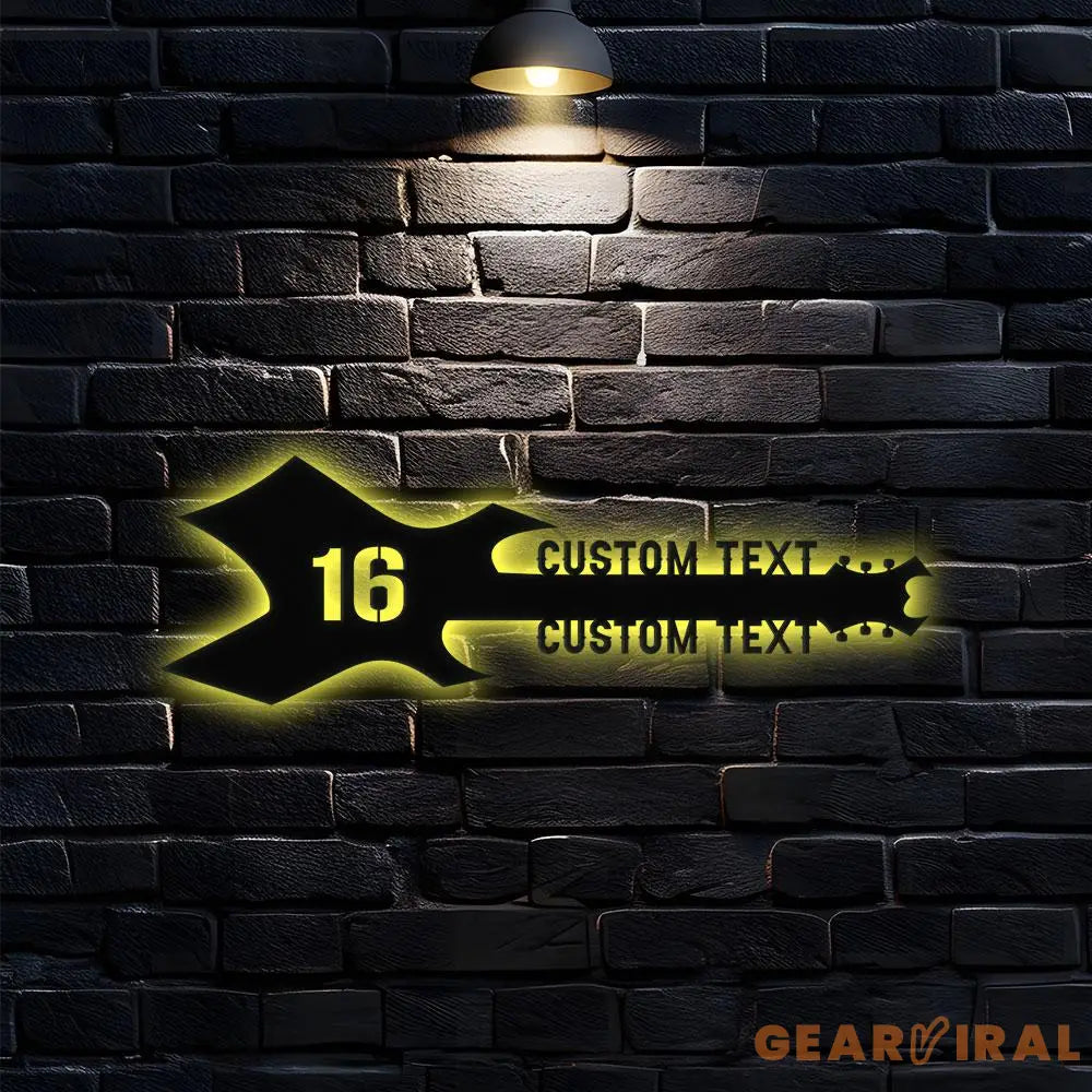 Custom Herons Garden Art Metal LED Sign Personalized Family Name Led Metal Sign Outdoor Door Decor Address Wall Art