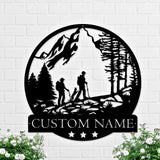 Custom Hiking Metal Wall Art - Couple Name Hiking Signs - Hiking Metal Sign - Hiking Couple | GearViral