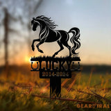 Custom Horse Memorial Plaque Stake Pet Grave Markers Sign Personalized Horse Sign With Stake Sympathy Sign Remembrance