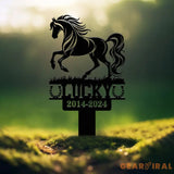 Custom Horse Memorial Plaque Stake Pet Grave Markers Sign Personalized Horse Sign With Stake Sympathy Sign Remembrance