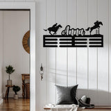 Custom Horse Racing Medal Award Hanging Rack, Medal Hanger Holder Display Rack 3 RUNG, Medal Display, Personalized Medal Rack