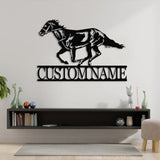 Custom Horse Ranch Sign, Personalized Metal Ranch Sign, Metal Hose Sign, Camp Sign, Horse Stall, Horse Farm Decor, Barn Sign, Farmer Gifts