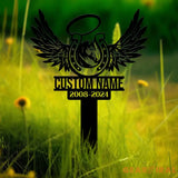 Custom Horseshoes with Wings Memorial Stake Sign Pet Grave Markers Personalized Horse Sign With Stake Sympathy Sign