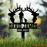 Custom Hunting Memorial Plaque Stake Memorial Grave Marker Hunter Memorial Stake For Grave Hunter Loss Dad Loss Hunter