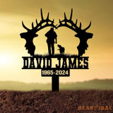 Custom Hunting Memorial Plaque Stake Memorial Grave Marker Hunter Memorial Stake For Grave Hunter Loss Dad Loss Hunter