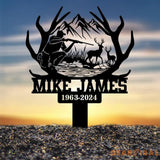 Custom Hunting Memorial Plaque Stake Memorial Grave Marker Hunter Memorial Stake For Grave Hunter Loss Dad Loss Hunter