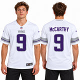 Custom J.J. McCarthy Minnesota Vikings Fan Inspired Alternate Game Player Jersey - White