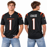Custom Ja'Marr Chase Cincinnati Bengals Fan Inspired Premium F.U.S.E. Premium Limited Jersey - Black