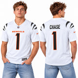 Custom Ja'Marr Chase Cincinnati Bengals Fan Inspired Premium F.U.S.E. Premium Limited Jersey - Black