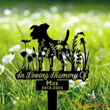 Custom Jack Russell Memorial Stake Sign - Pet Loss Gift - Sympathy Sign - Pet Grave Markers Sign | GearViral