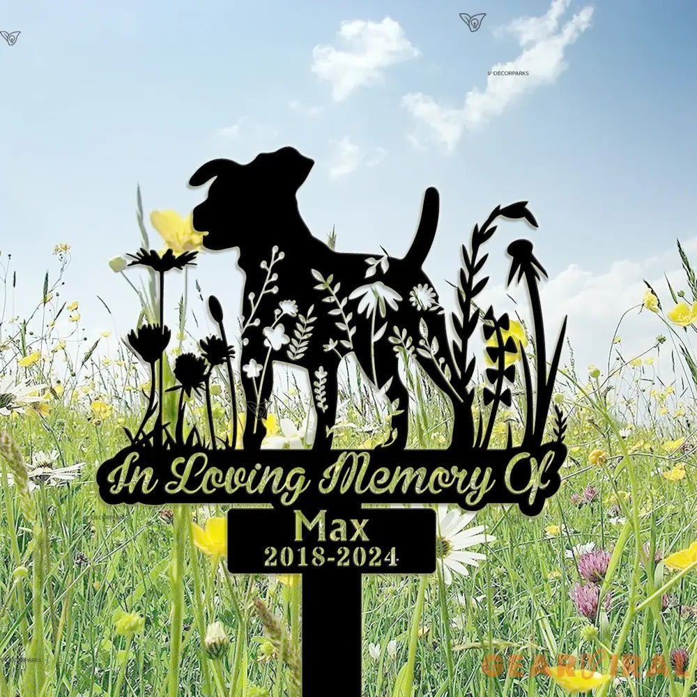 Custom Jack Russell Memorial Stake Sign - Pet Loss Gift - Sympathy Sign - Pet Grave Markers Sign | GearViral