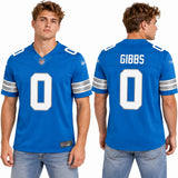 Custom Jahmyr Gibbs Detroit Lions Fan Inspired Team Premium F.U.S.E. Stitched Premium Limited Jersey - Blue