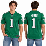 Custom Jalen Hurts Philadelphia Eagles Fan Inspired Premium F.U.S.E. Premium Limited Jersey - Midnight Green