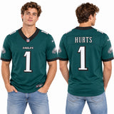 Custom Jalen Hurts Philadelphia Eagles Fan Inspired Team Premium F.U.S.E. Stitched Premium Limited Jersey - Midnight Green