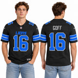Custom Jared Goff Detroit Lions Fan Inspired Team Premium F.U.S.E. Stitched Premium Limited Jersey - Blue