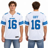 Custom Jared Goff Detroit Lions Fan Inspired Game Jersey - Blue