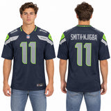 Custom Jaxon Smith-Njigba Seattle Seahawks Fan Inspired Game Jersey - College Navy