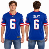 Custom Jaxson Dart New York Giants Fan Inspired Vintage White Premium Untouchable Stitched Premium Limited Jersey - White
