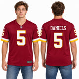 Custom Jayden Daniels Washington Commanders Fan Inspired Alternate Hail Raiser Game Jersey - Black