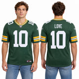 Custom Jordan Love Green Bay Packers Fan Inspired Team Premium Untouchable Limited Jersey - Green