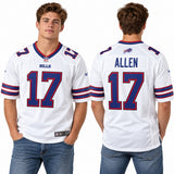 Custom Josh Allen Buffalo Bills Fan Inspired Nickel City Game Jersey - Gray