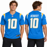 Custom Justin Herbert Los Angeles Chargers Fan Inspired Legend Player Performance Top - Powder Blue