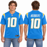 Custom Justin Herbert Los Angeles Chargers Fan Inspired Alternate Super Chargers Game Player Jersey - Navy