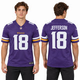 Custom Justin Jefferson Minnesota Vikings Fan Inspired Premium F.U.S.E. Premium Limited Jersey - Purple