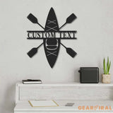 Custom Kayak Metal Wall Art - Kayak Monogram Sign - Kayak sign - Kayaker Gift | GearViral
