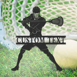 Custom Lacrosse Sign - Lacrosse Metal Wall With LED Light - Lacrosse Player Gift - Gift For Kid | GearViral