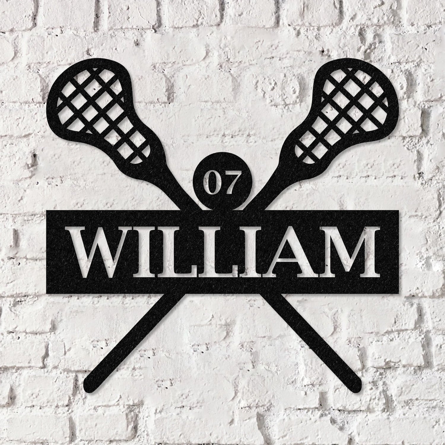 Custom Lacrosse Sign Metal Led Light Wall Art, Sports Name Sign, Lacrosse Home Decor, Lacrosse Sticks, Lacrosse Player Gift