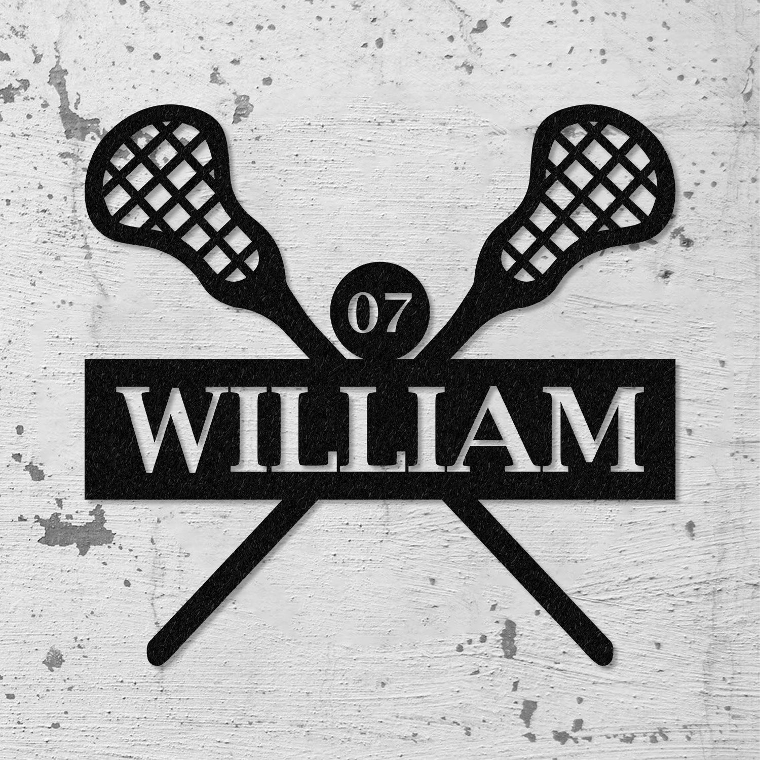 Custom Lacrosse Sign Metal Led Light Wall Art, Sports Name Sign, Lacrosse Home Decor, Lacrosse Sticks, Lacrosse Player Gift