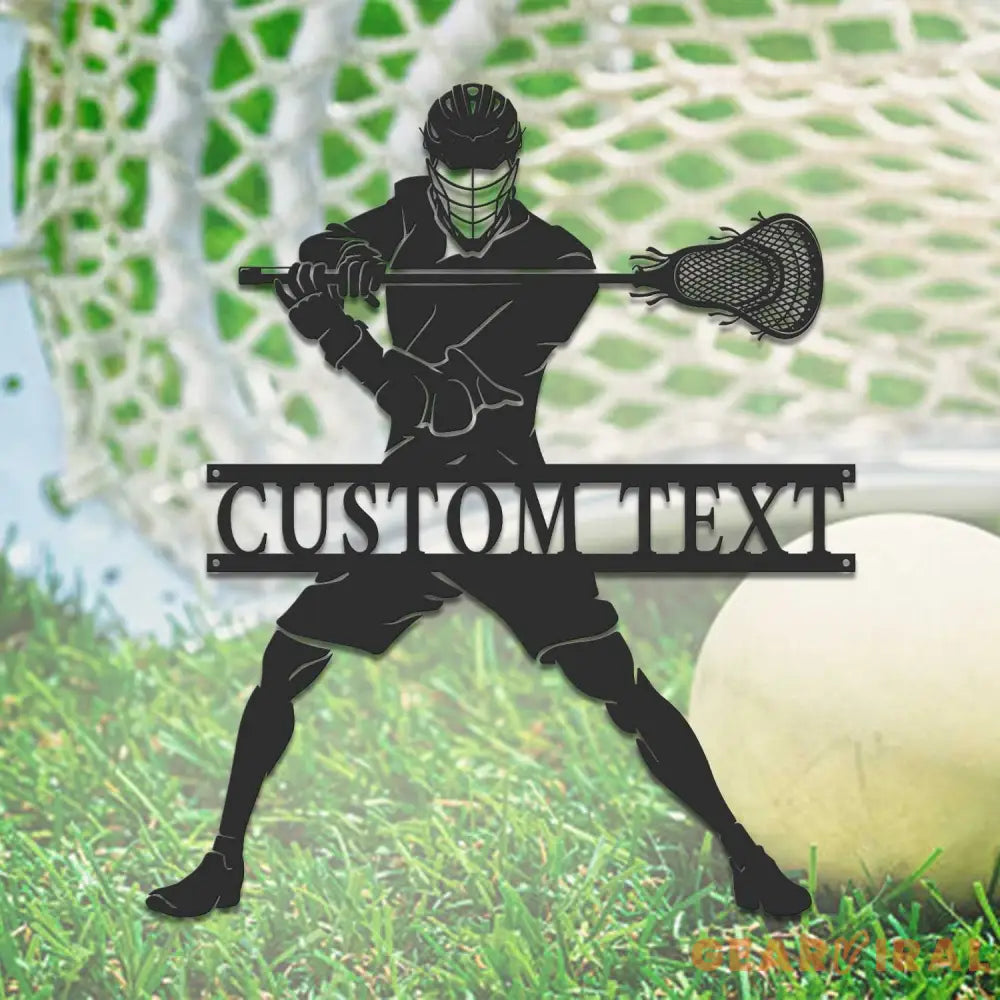 Custom Lacrosse Sign - Lacrosse Metal Wall With LED Light - Lacrosse Player Gift - Gift For Kid | GearViral