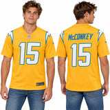 Custom Ladd McConkey Los Angeles Chargers Fan Inspired Alternate Super Chargers Game Player Jersey - Navy
