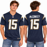 Custom Ladd McConkey Los Angeles Chargers Fan Inspired Team Premium F.U.S.E. Stitched Premium Limited Jersey - Powder Blue