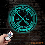 Custom Lake House Metal Sign Family Lake House Sign Personalized Family Name Sign Lakehouse Decor Home Decor Lake House