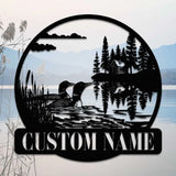 Custom Lake Loon Metal Sign - Loon Duck Sign - Lake Dock Pond Sign Decor - Lake House Decor | GearViral