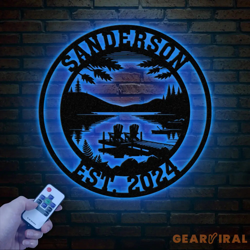 Custom Lakehouse Sign Personalized Cabin Name Sign Dad Gift Lakehouse Decor Family Name Sign Outdoor Sign Christmas Gift