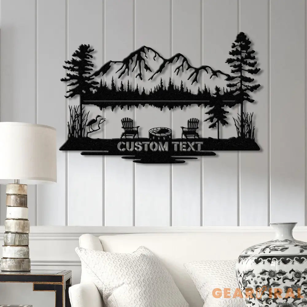 Custom Lakehouse Sign Personalized Cabin Name Sign Dad Gift Lakehouse Decor Family Name Sign Outdoor Sign Christmas Gift