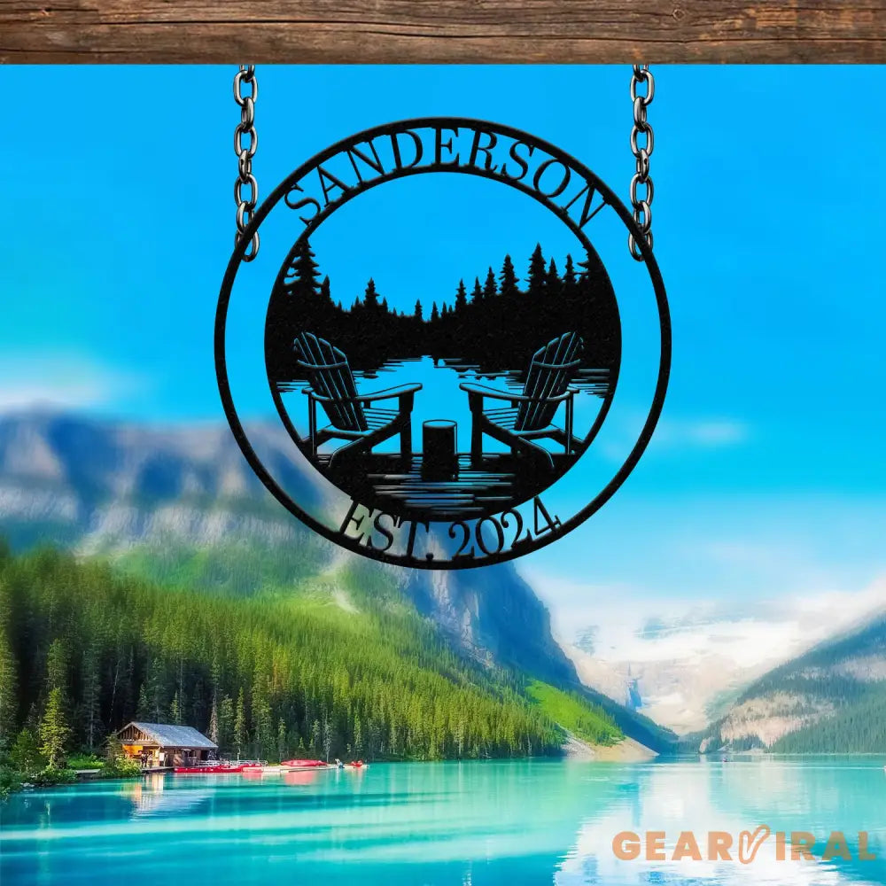 Custom Lakehouse Sign Personalized Cabin Name Sign Dad Gift Lakehouse Decor Family Name Sign Outdoor Sign Christmas Gift