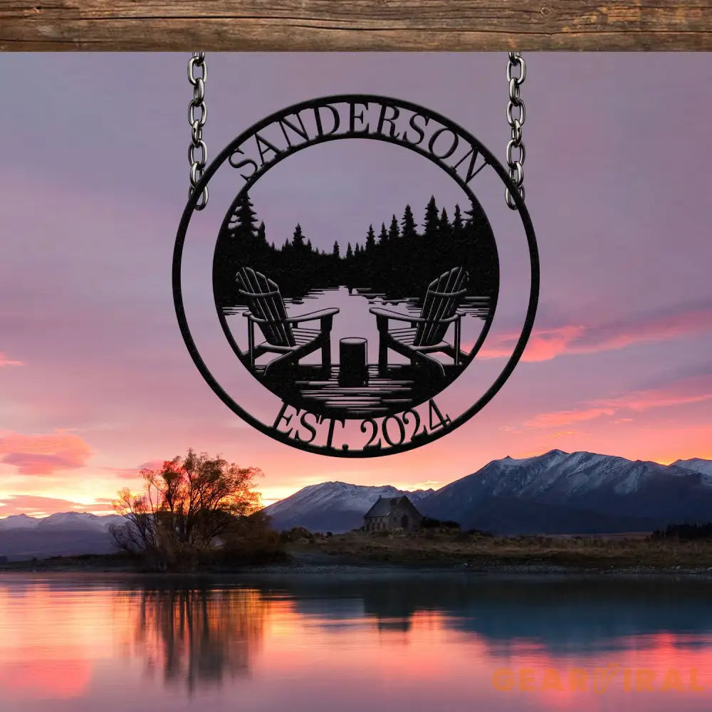 Custom Lakehouse Sign Personalized Cabin Name Sign Dad Gift Lakehouse Decor Family Name Sign Outdoor Sign Christmas Gift