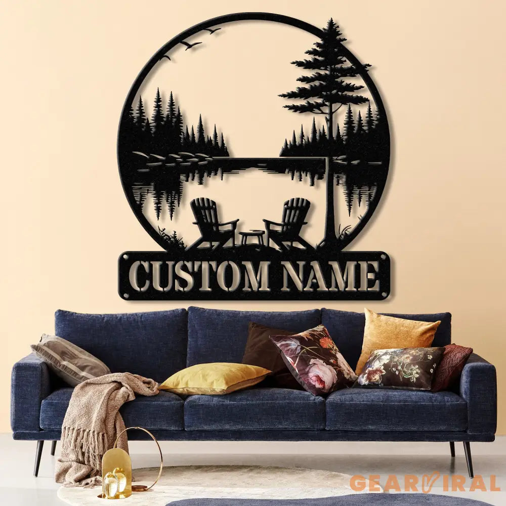 Custom Lakehouse Sign Personalized Cabin Name Sign Dad Gift Lakehouse Decor Family Name Sign Outdoor Sign Christmas Gift