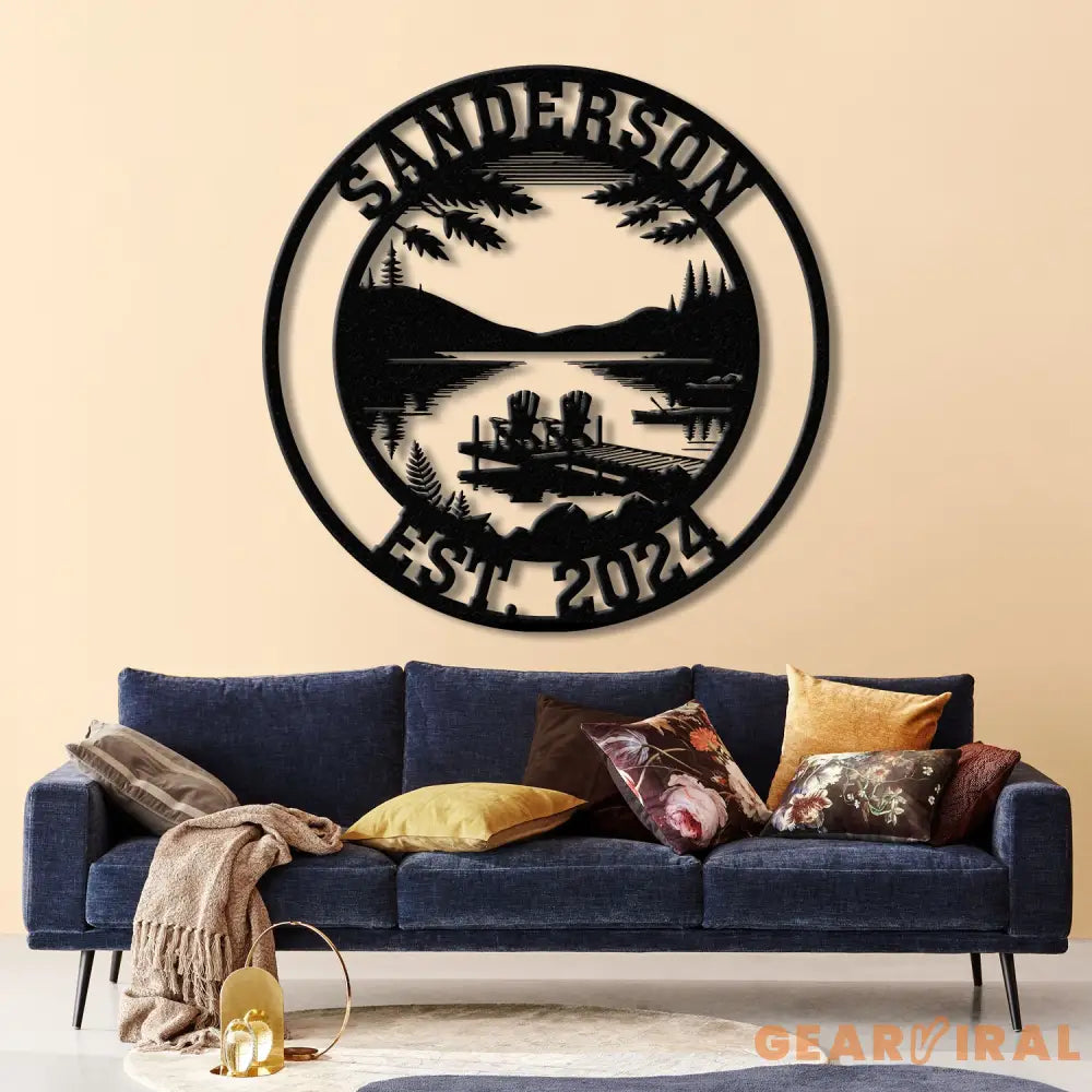 Custom Lakehouse Sign Personalized Cabin Name Sign Dad Gift Lakehouse Decor Family Name Sign Outdoor Sign Christmas Gift