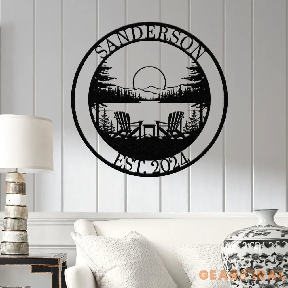 Custom Lakehouse Sign Personalized Cabin Name Sign Dad Gift Lakehouse Decor Family Name Sign Outdoor Sign Christmas Gift